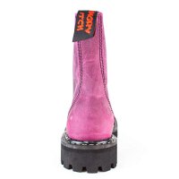 Angry Itch 08-Loch Leder Stiefel Vintage Pink Größe 36 - 48