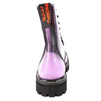 Angry Itch 08-Loch Leder Stiefel Violet Rub-Off Größe 36 - 48