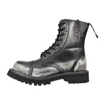 Angry Itch 08-Loch Leder Stiefel White Rub-Off...