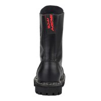 Angry Itch 10-Loch Leder Stiefel Schwarz Größe 36 - 48