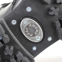 Angry Itch 10-Loch 3-Buckle Leder Stiefel Schwarz Größe 36 - 48