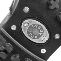 Angry Itch 14-Loch 5-Buckle Leder Stiefel Schwarz Größe 36 - 48