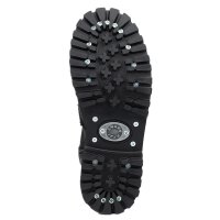 Angry Itch 14-Loch 5-Buckle Leder Stiefel Schwarz Größe 36 - 48