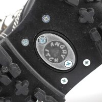 Angry Itch 14-Loch 3-Straps Leder Stiefel Schwarz Größe 36 - 48