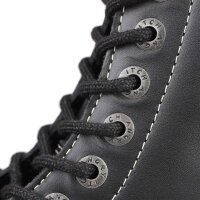 Angry Itch 14-Loch 3-Straps Leder Stiefel Schwarz Größe 36 - 48