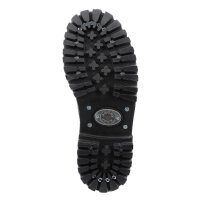 Angry Itch 14-Loch Front-Plate Leder Stiefel Schwarz Größe 36 - 48