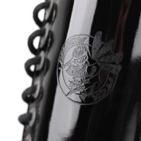 Angry Itch 14-Loch Lackleder Stiefel Schwarz Größe 36 - 48