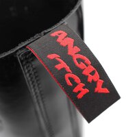 Angry Itch 14-Loch Lackleder Stiefel Schwarz Größe 36 - 48