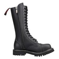 Angry Itch 14-Loch Vegane PU Stiefel Schwarz Größe 36 - 48