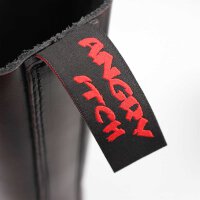 Angry Itch 14-Loch Leder Stiefel Burgundy Rub-Off Größe 36 - 48