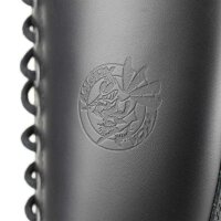 Angry Itch 20-Loch Leder Stiefel Schwarz Größe 36 - 48