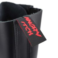 Angry Itch 20-Loch Leder Stiefel Schwarz Größe 36 - 48