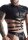 Wetlook Mens Strappy T-Shirt Black S - XXL
