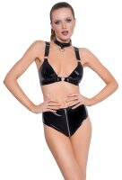 Vinyl Bra Set S