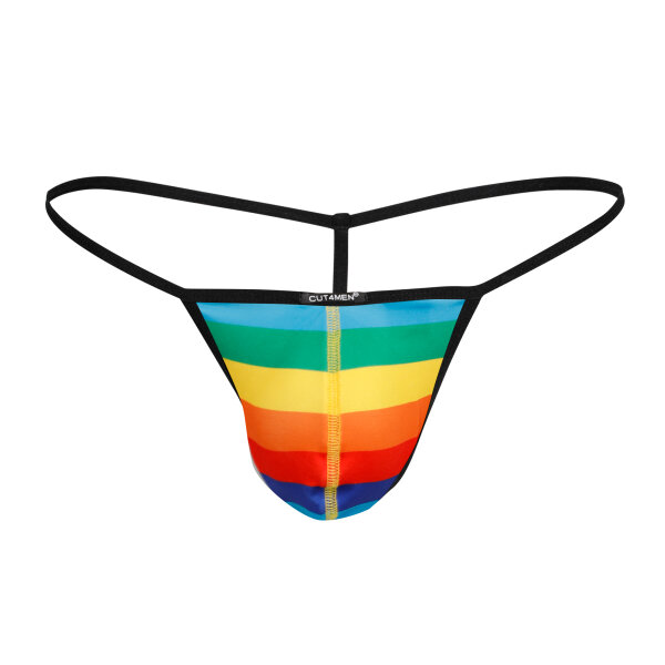 CUT4MEN - Gstring Rainbow S - XL
