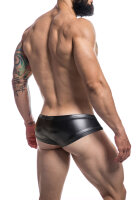 CUT4MEN - Booty Shorts BlackLeatherette S - XL