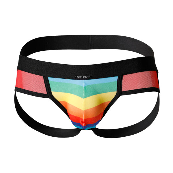 CUT4MEN - Mixed Jockstrap Rainbow S - XL