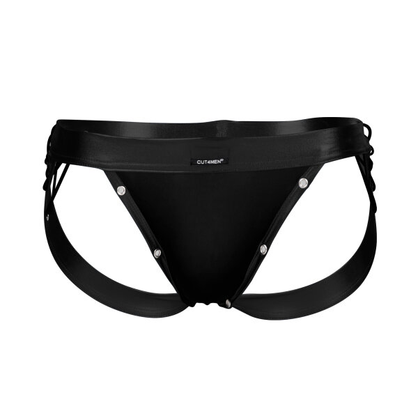 CUT4MEN - Desire Jockstrap BlackLeatherette S - XL