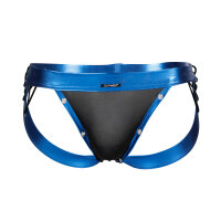 CUT4MEN - Desire Jockstrap BlueLeatherette S - XL