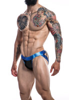 CUT4MEN - Desire Jockstrap BlueLeatherette S - XL