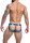 CUT4MEN - Desire Jockstrap BlueLeatherette S - XL