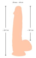 Nature Skin Dildo with movable skin 24,7 cm
