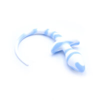 Anal Plug Dog Tail White/Blue 3,2 cm