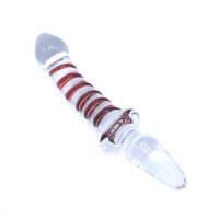Glass Dildo & Plug Swirl 20,5 cm