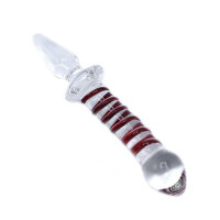 Glass Dildo & Plug Swirl 20,5 cm