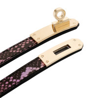 Collar One-size Narrow Gold/Pink Reptile