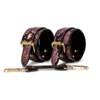 3 Piece BDSM Set Gold/Pink Reptile