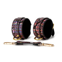 3 Piece BDSM Set Gold/Pink Reptile