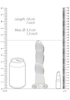 Non Realistic Dildo with Suction Cup - 7/ 17 cm