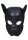 Shots Ouch! neoprene dog mask black