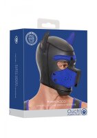 Shots Ouch! neoprene dog mask blue