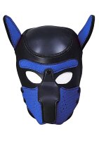 Shots Ouch! neoprene dog mask blue
