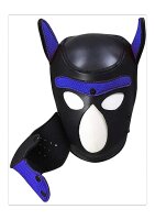 Shots Ouch! neoprene dog mask blue