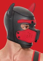 Shots Ouch! Neopren Hunde-Maske rot