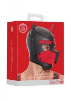 Shots Ouch! neoprene dog mask red