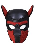 Shots Ouch! Neopren Hunde-Maske rot