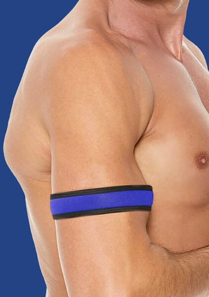 Shots Ouch! Neopren Armbänder blau