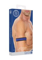 Shots Ouch! neoprene wristbands blue