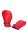 Shots Ouch! Neopren Handschuhe rot