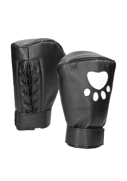 Shots Ouch! Neoprene mittens boxing gloves white
