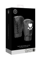 Shots Ouch! Neoprene mittens boxing gloves white