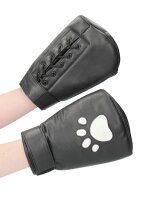 Shots Ouch! Neoprene mittens boxing gloves white
