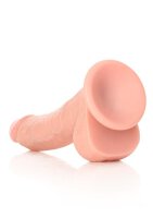 Curved Realistic Dildo  Balls  Suction Cup - 8/ 20,5 cm