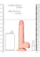 Straight Realistic Dildo  Balls  Suction Cup - 7/ 18 cm