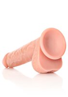 Straight Realistic Dildo  Balls  Suction Cup - 10/ 25,5 cm