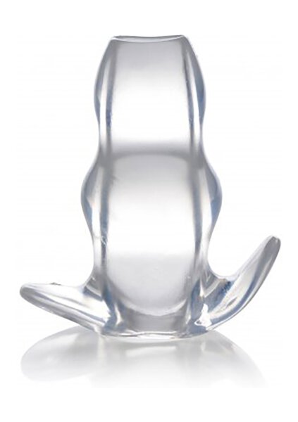 Master Series Clear View Hollow Anal Plug - Large - 5,8 cm